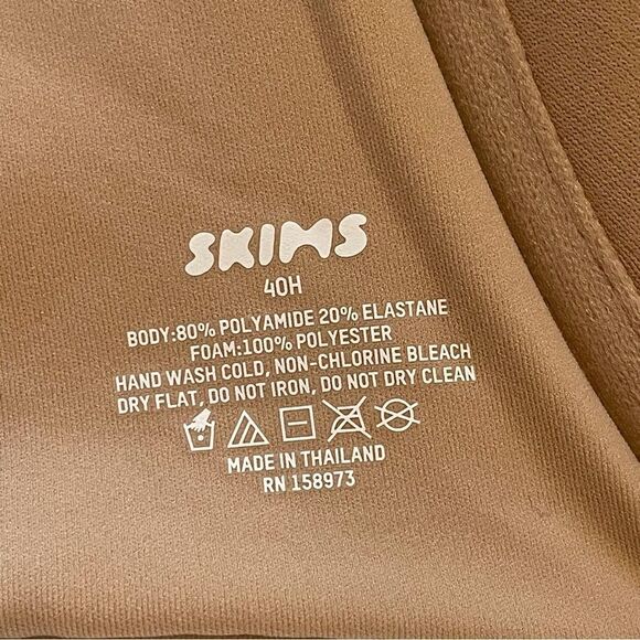 SKIMS Fits Everybody T-Shirt Bra Molded Demi Coverage Clay 40H 40DDDDD NWT - Picture 8 of 8